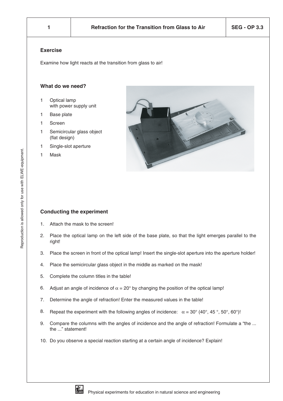 3B Scientific SEK Optics User Manual | Page 29 / 84