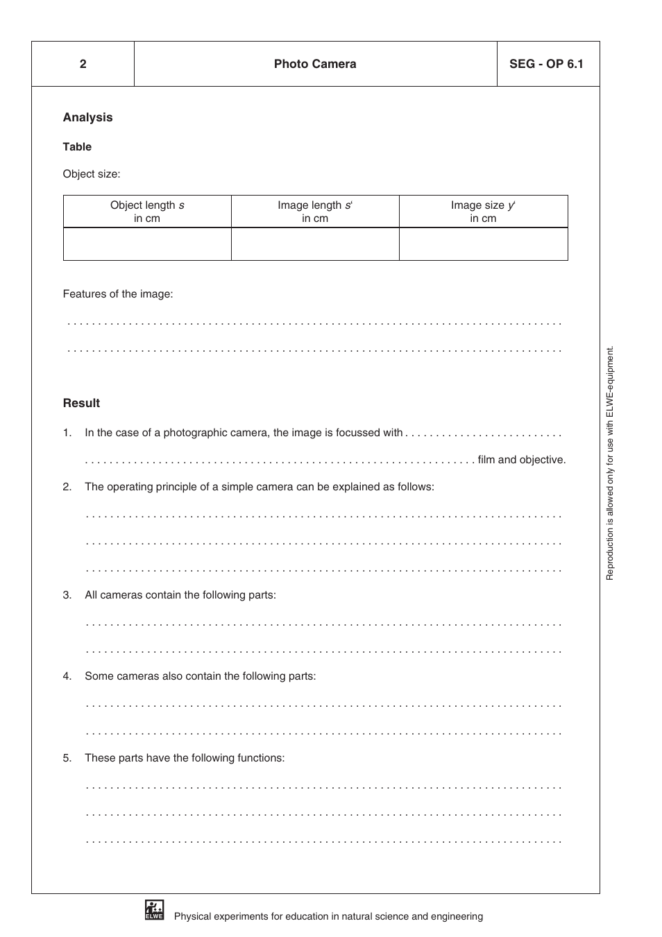 3B Scientific SEK Optics User Manual | Page 68 / 84