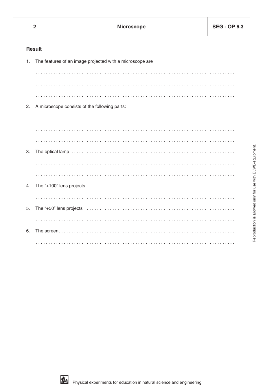 Result, 2seg - op 6.3 microscope | 3B Scientific SEK Optics User Manual | Page 72 / 84