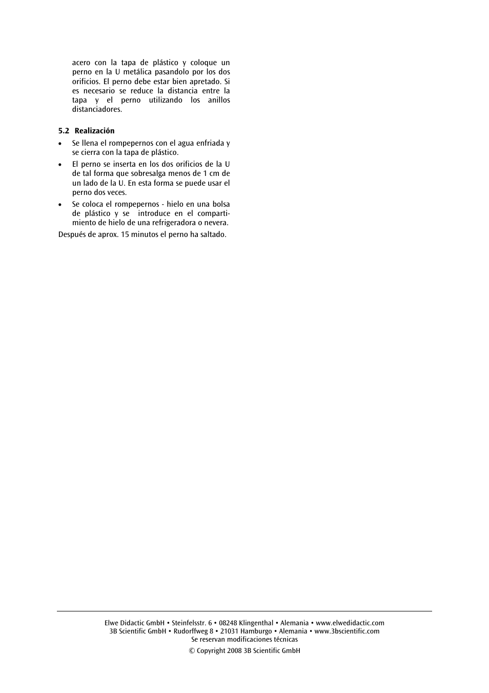 3B Scientific Ice Bomb User Manual | Page 10 / 12
