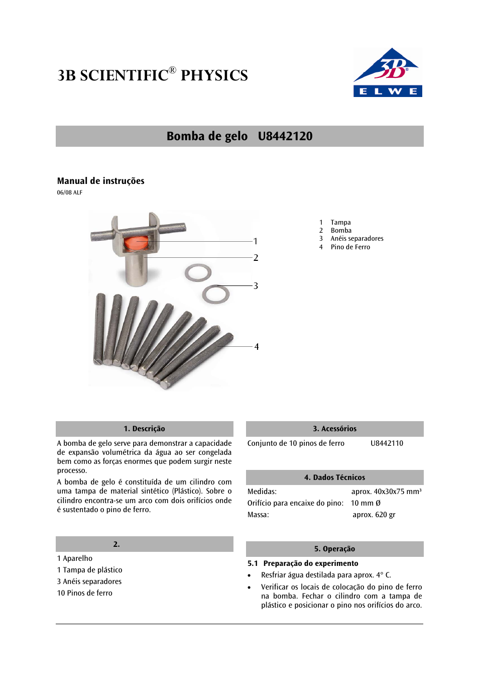 3b scientific, Physics | 3B Scientific Ice Bomb User Manual | Page 11 / 12