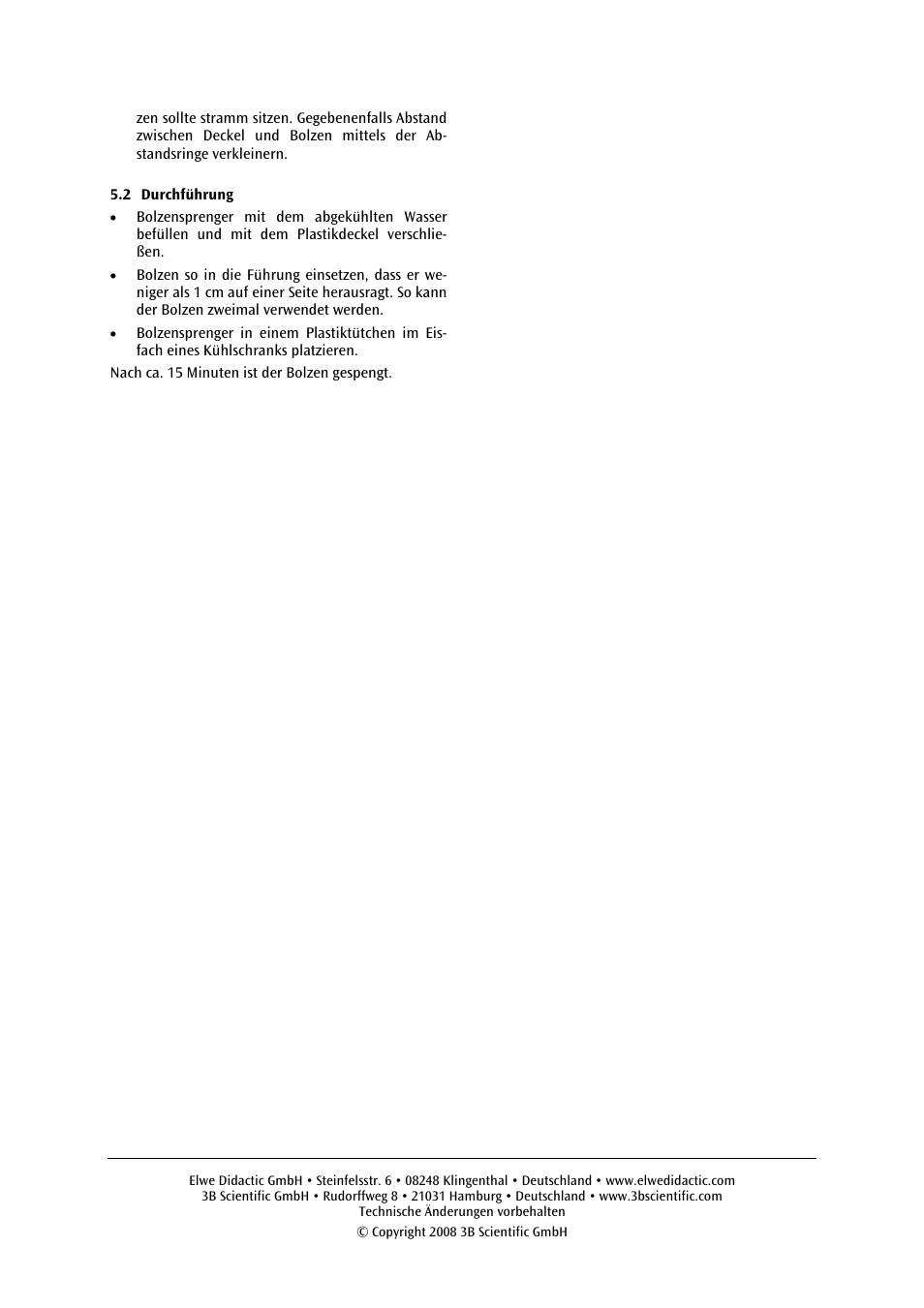 3B Scientific Ice Bomb User Manual | Page 2 / 12