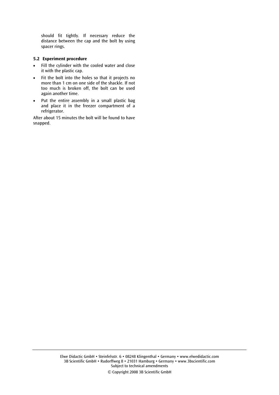 3B Scientific Ice Bomb User Manual | Page 4 / 12