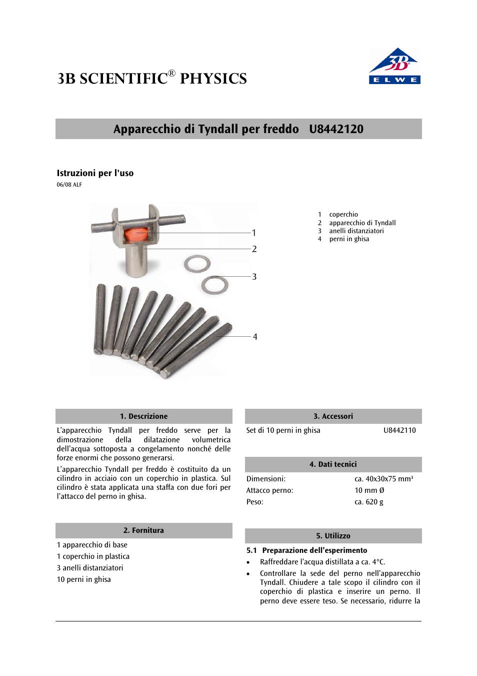 3b scientific, Physics | 3B Scientific Ice Bomb User Manual | Page 7 / 12