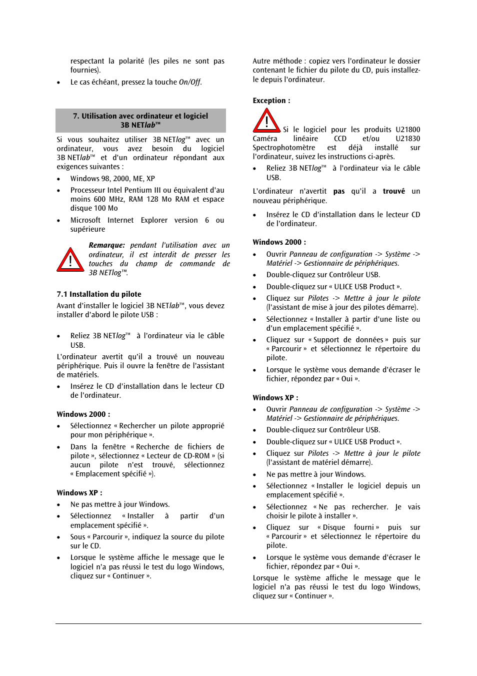 3B Scientific 3B NETlog™ with Ethernet Port (230 V, 50__60 Hz) User Manual | Page 20 / 60
