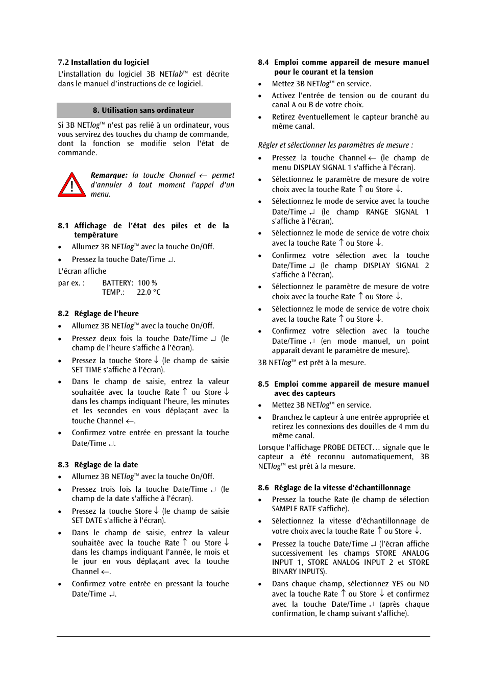 3B Scientific 3B NETlog™ with Ethernet Port (230 V, 50__60 Hz) User Manual | Page 21 / 60