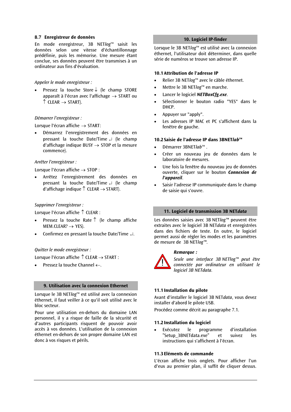 3B Scientific 3B NETlog™ with Ethernet Port (230 V, 50__60 Hz) User Manual | Page 22 / 60