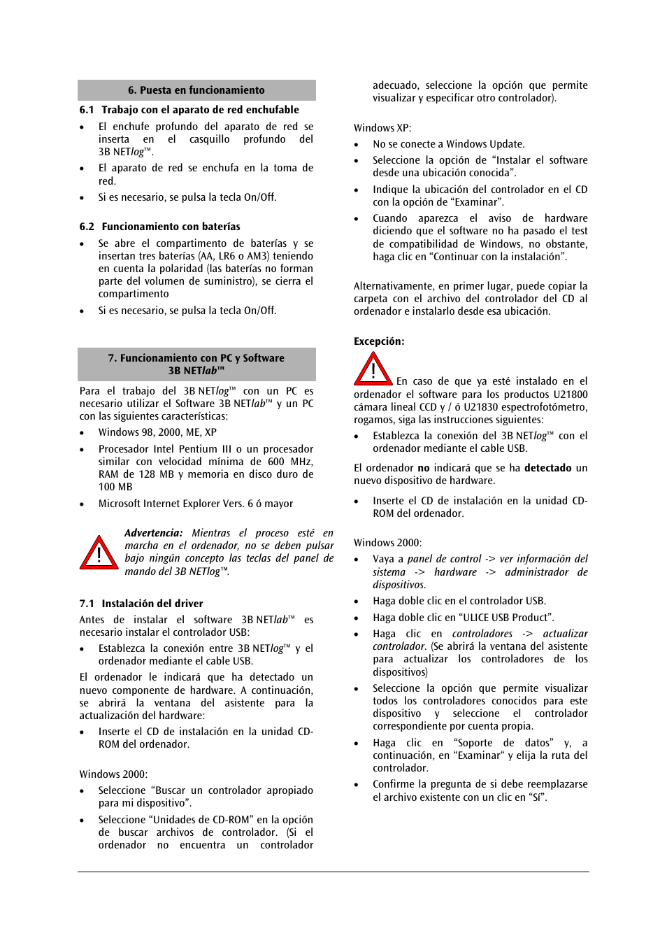 3B Scientific 3B NETlog™ with Ethernet Port (230 V, 50__60 Hz) User Manual | Page 36 / 60