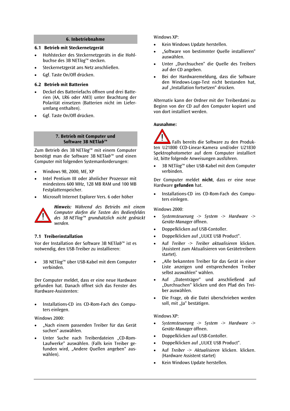 3B Scientific 3B NETlog™ with Ethernet Port (230 V, 50__60 Hz) User Manual | Page 4 / 60