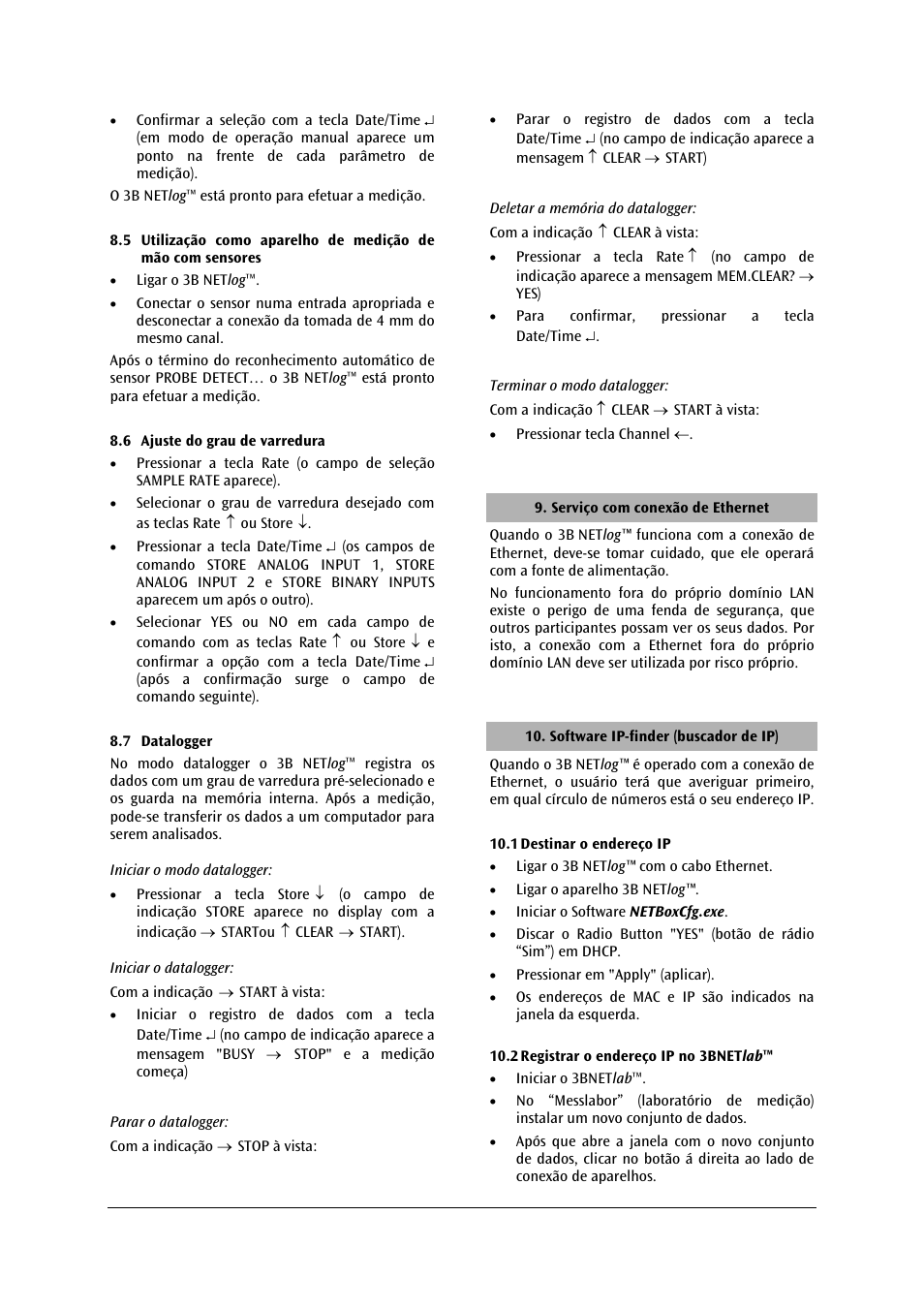 3B Scientific 3B NETlog™ with Ethernet Port (230 V, 50__60 Hz) User Manual | Page 48 / 60