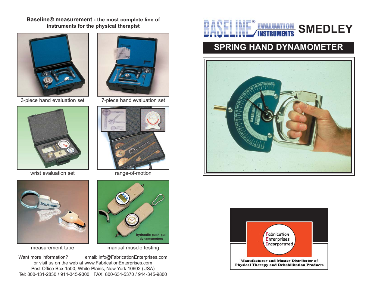 3B Scientific Baseline Smedley Spring Dynamometer 220 lb. User Manual | 2 pages