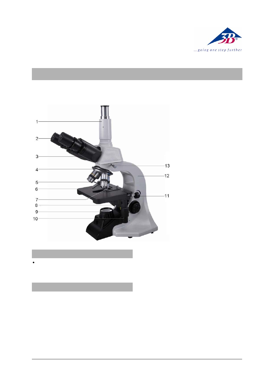 3B Scientific Trinocular Microscope Model N110 User Manual | 4 pages