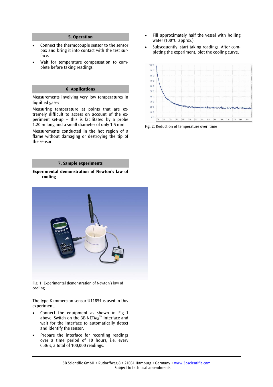 3B Scientific Temperature Sensor, TC – K User Manual | Page 4 / 12
