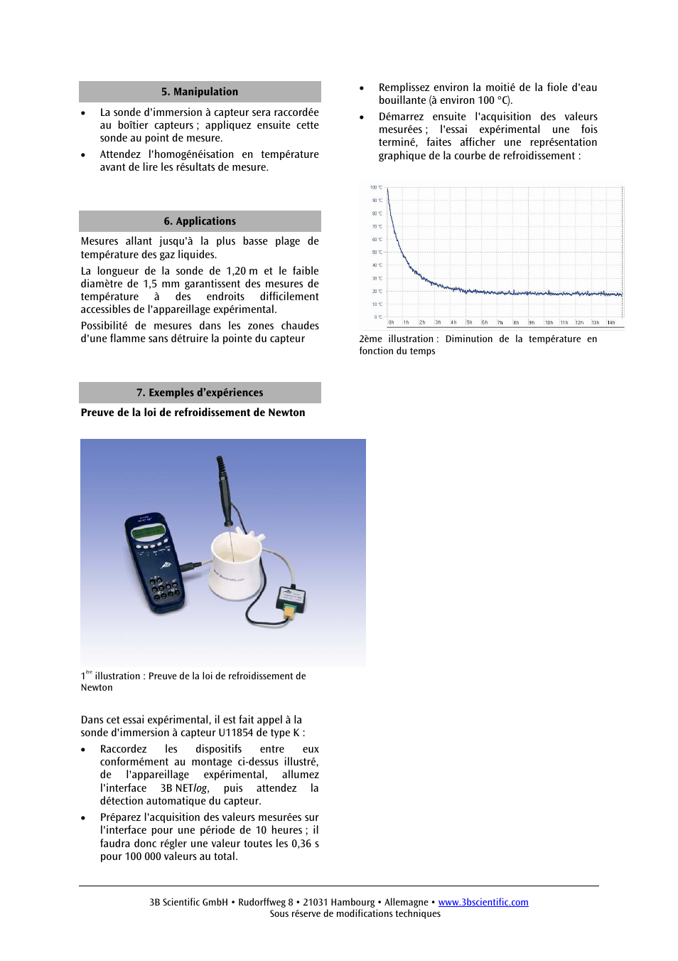 3B Scientific Temperature Sensor, TC – K User Manual | Page 6 / 12