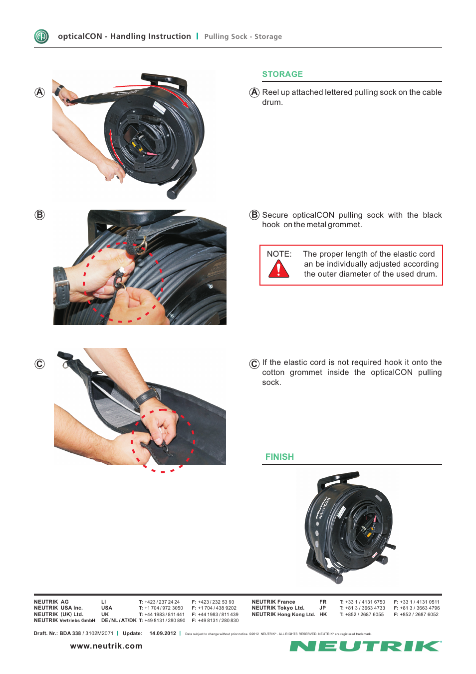 Ab c, Finish a b c, Pulling sock - storage | Neutrik FOPS-SPLIT Pulling Sock User Manual | Page 2 / 2