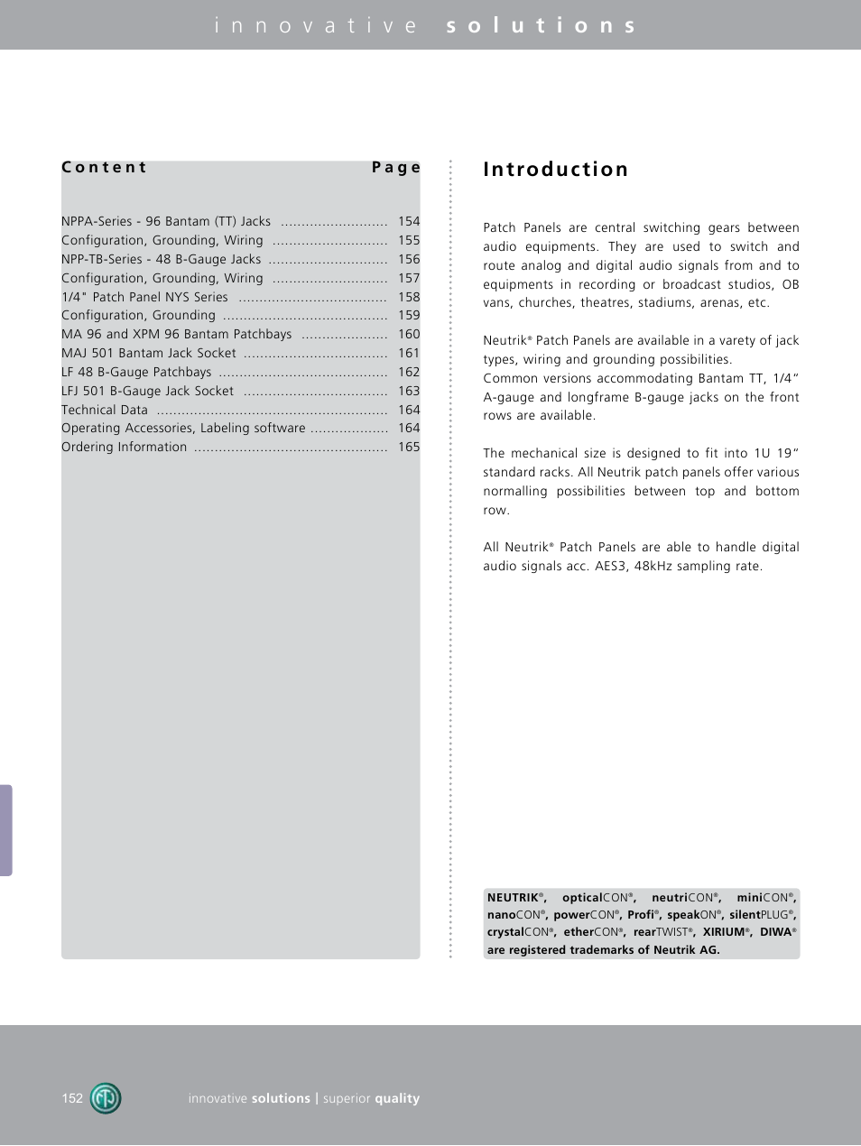 Neutrik Patch Panels User Manual | Page 2 / 16