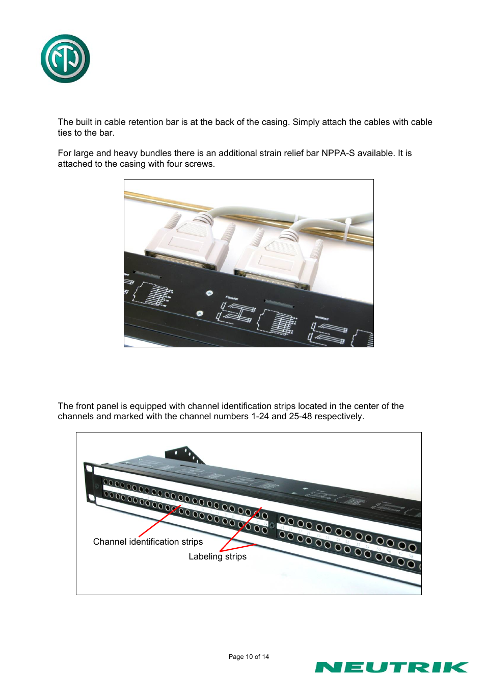 Neutrik NPPA-TT-SD50 User Manual | Page 10 / 14