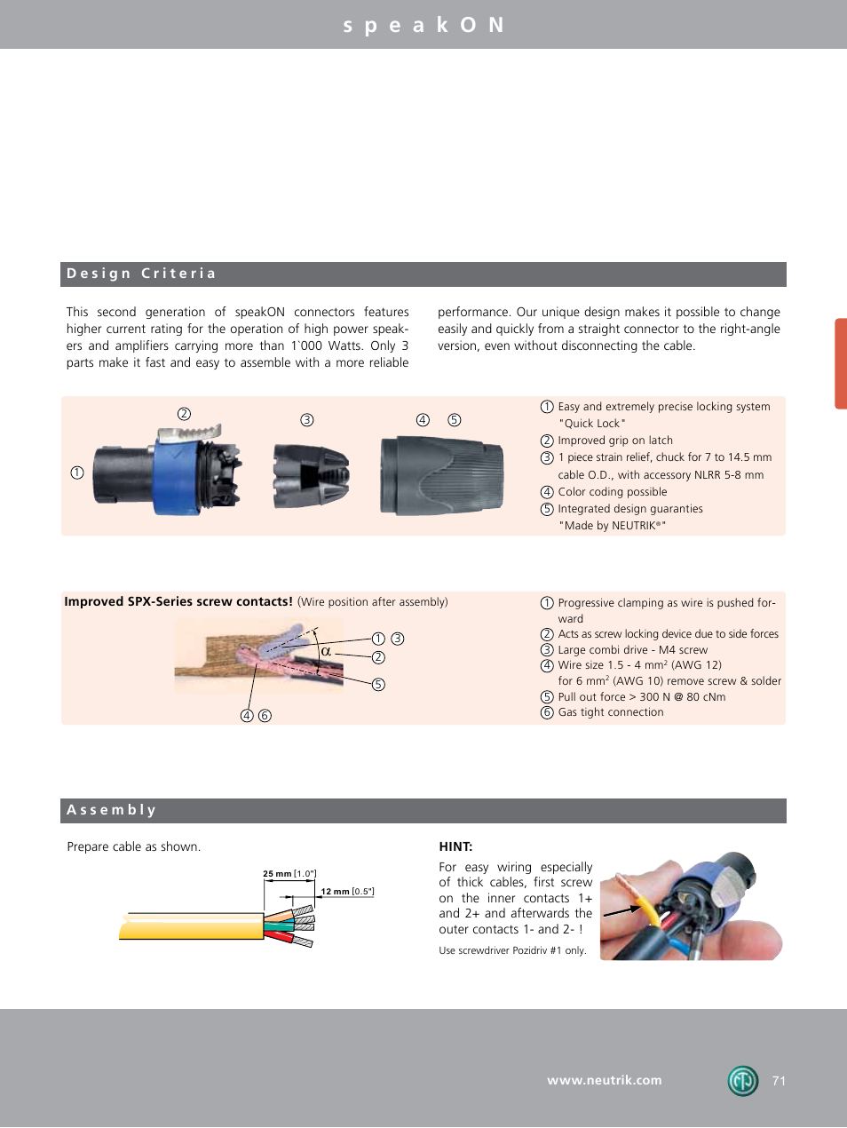 Neutrik Loudspeaker Connectors User Manual | Page 5 / 16