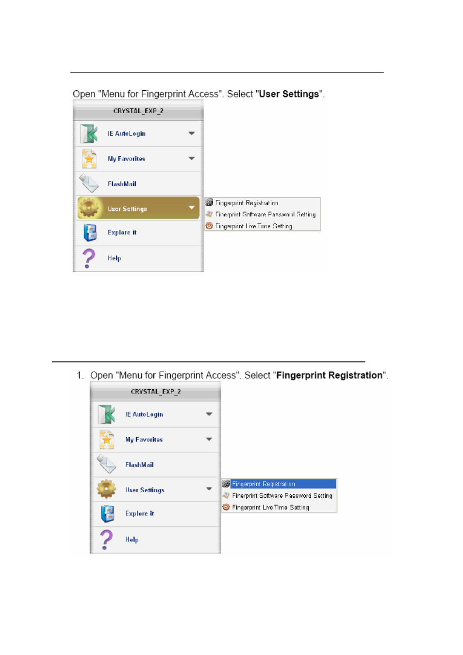 User settings, Fingerprint registration | ADATA Nobility FP2 User Manual | Page 36 / 45
