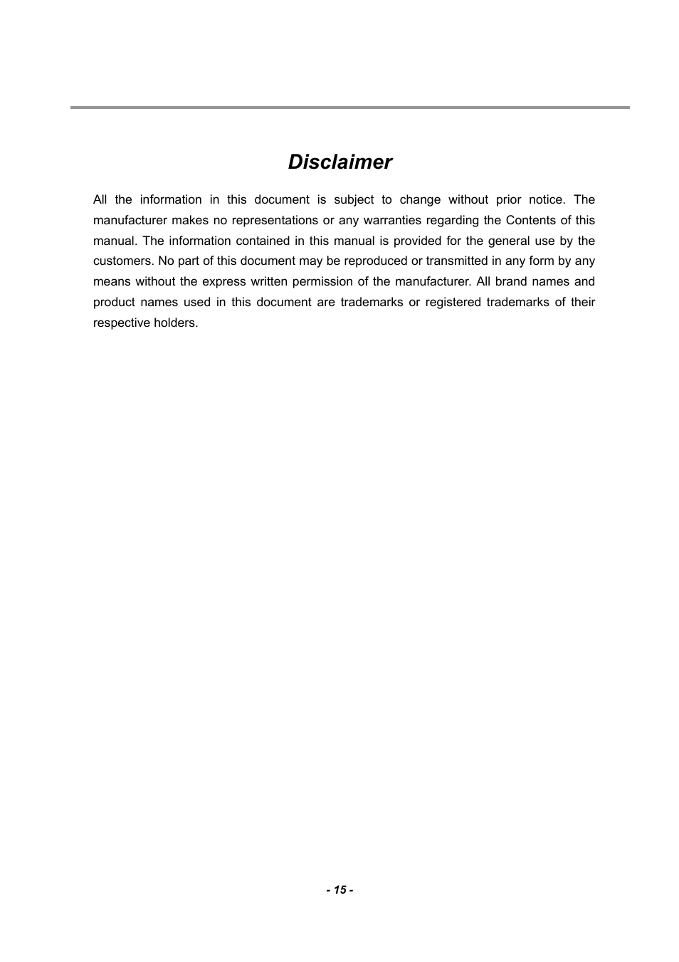 Disclaimer | ADATA Nobility PD17 User Manual | Page 15 / 15