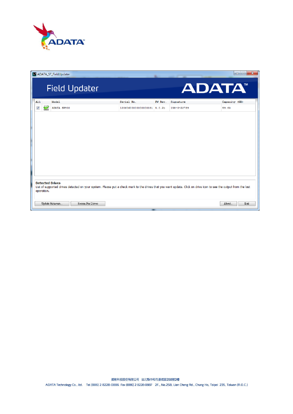 ADATA SP800 User Manual | Page 9 / 9