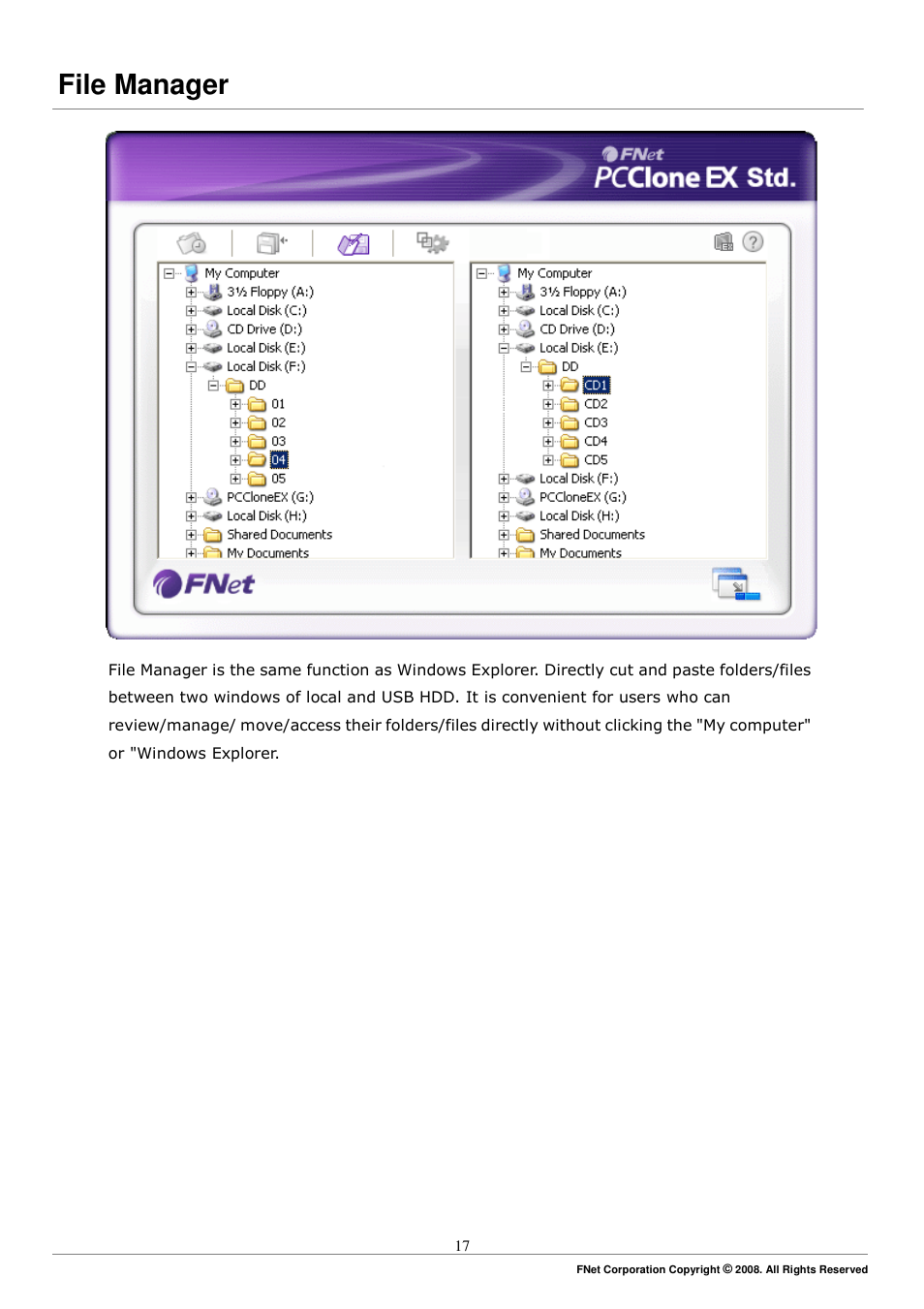 File manager | ADATA Elite NH03 User Manual | Page 17 / 27