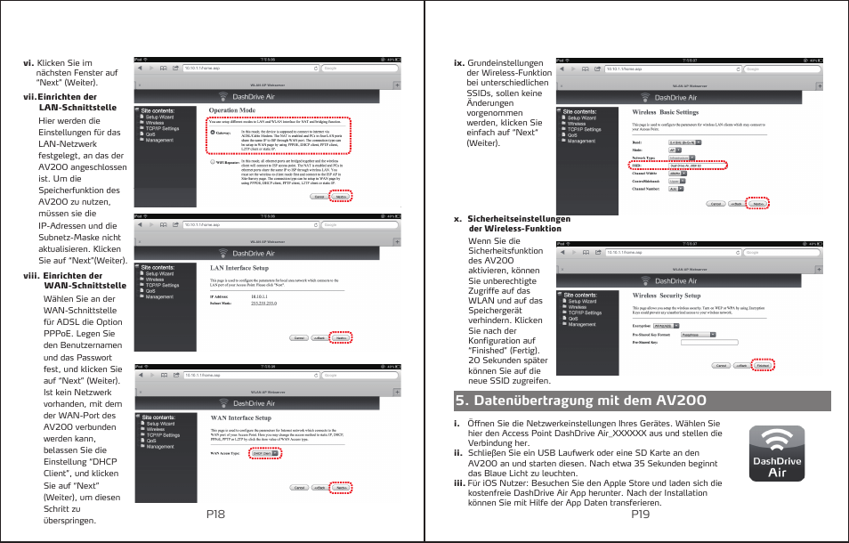 Datenübertragung mit dem av200 | ADATA DashDrive Air AV200 User Manual | Page 11 / 30