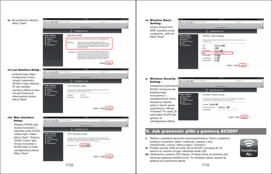 Jak przenosić pliki z pomocą av200 | ADATA DashDrive Air AV200 User Manual | Page 21 / 30