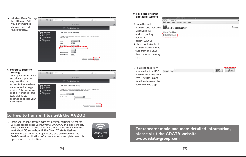 ADATA DashDrive Air AV200 User Manual | Page 4 / 30