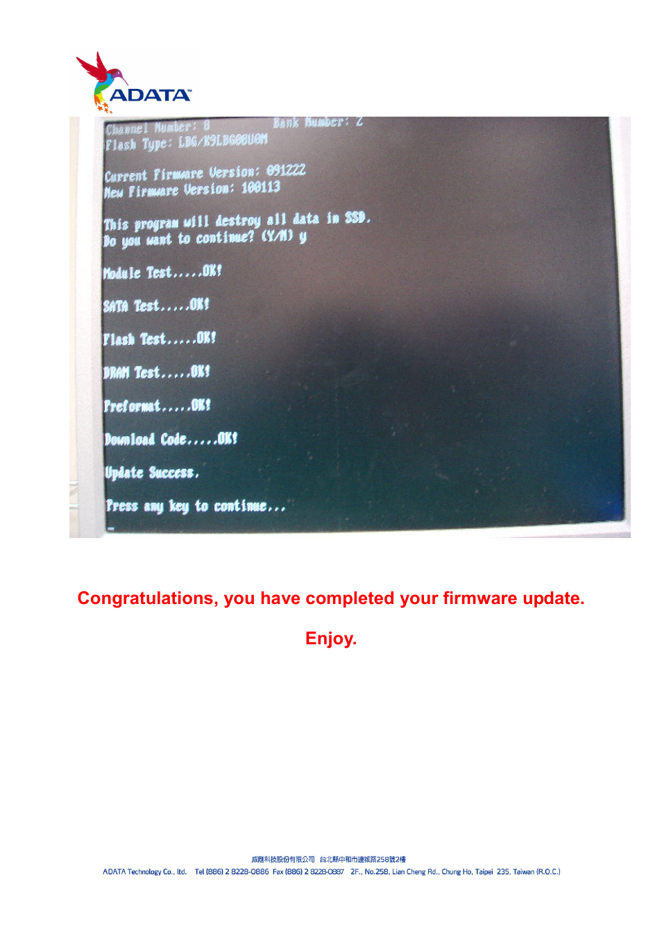 ADATA S596 Turbo User Manual | Page 12 / 13