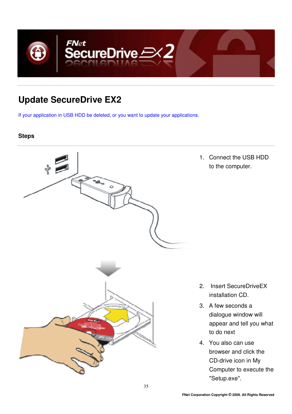 Update securedrive ex2 | ADATA Elite NH03 User Manual | Page 36 / 42