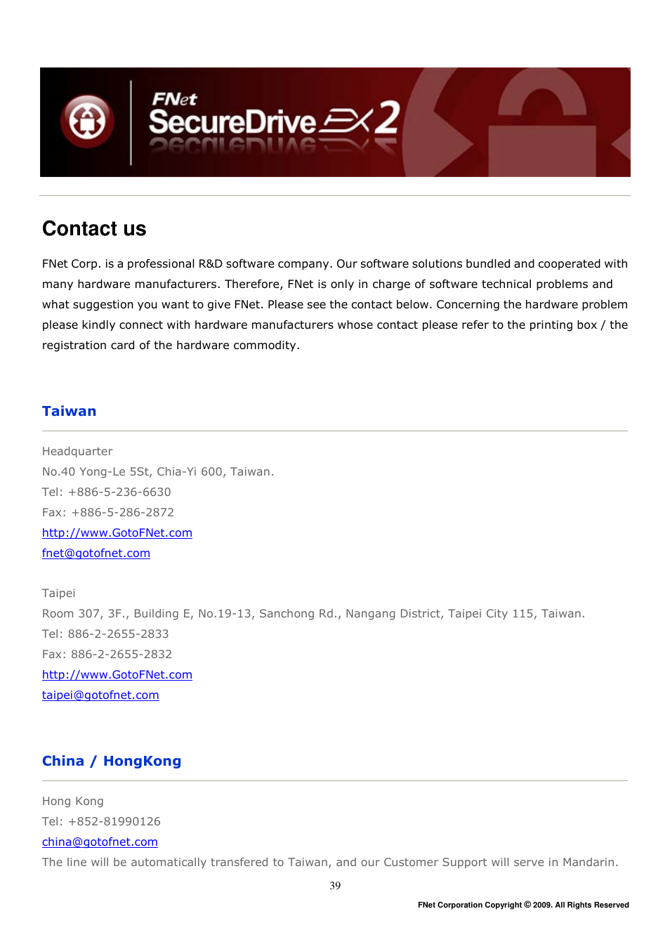 Contact us | ADATA Elite NH03 User Manual | Page 40 / 42