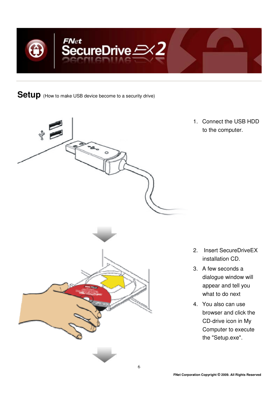 Setup | ADATA Elite NH03 User Manual | Page 7 / 42