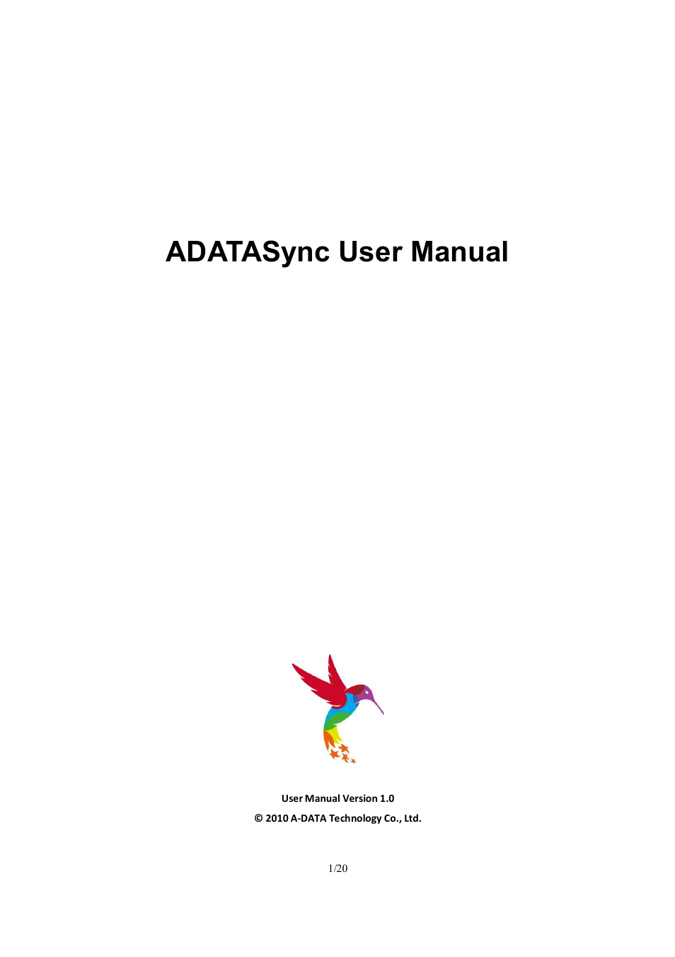 ADATA Elite NHE720 User Manual | 20 pages