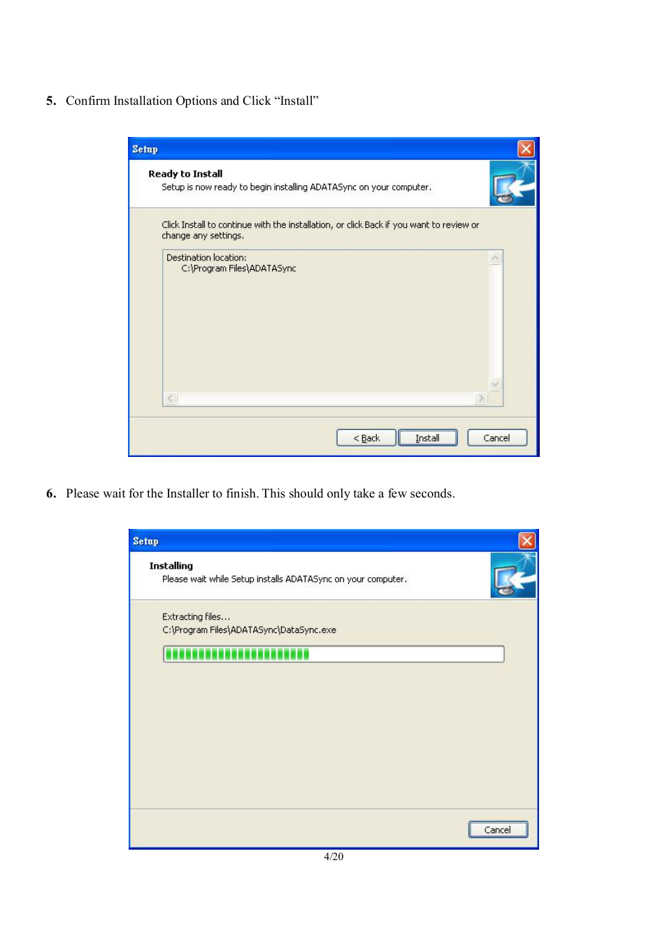 ADATA Elite NHE720 User Manual | Page 4 / 20