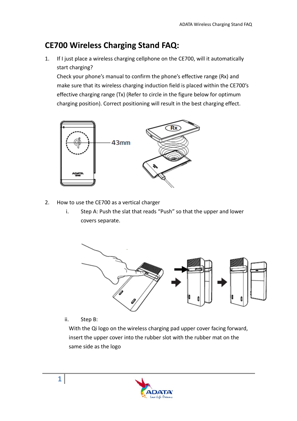 ADATA CE700 User Manual | 5 pages