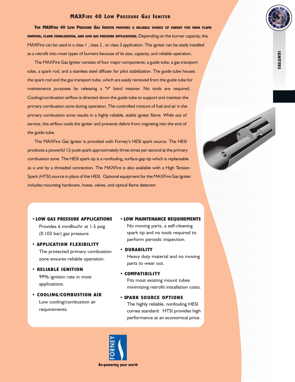 Forney MAXFire 40 Low Pressure User Manual | 2 pages