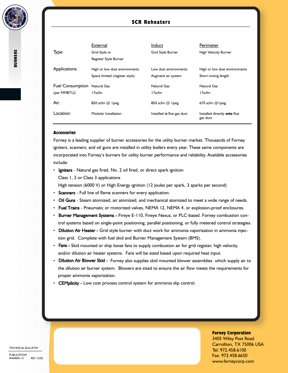 Scr reheaters | Forney SCR Reheating User Manual | Page 2 / 2