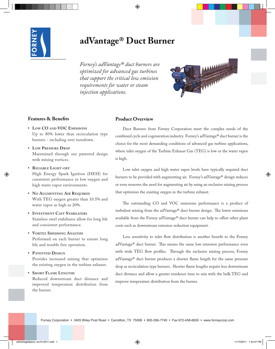 Forney adVantage User Manual | 2 pages