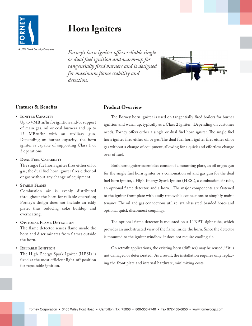 Forney Horn User Manual | 2 pages