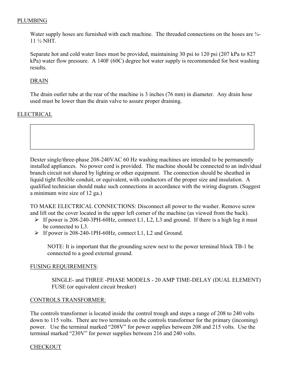 Dexter Laundry T-750 EXPRESS (Commercial) User Manual | Page 5 / 17