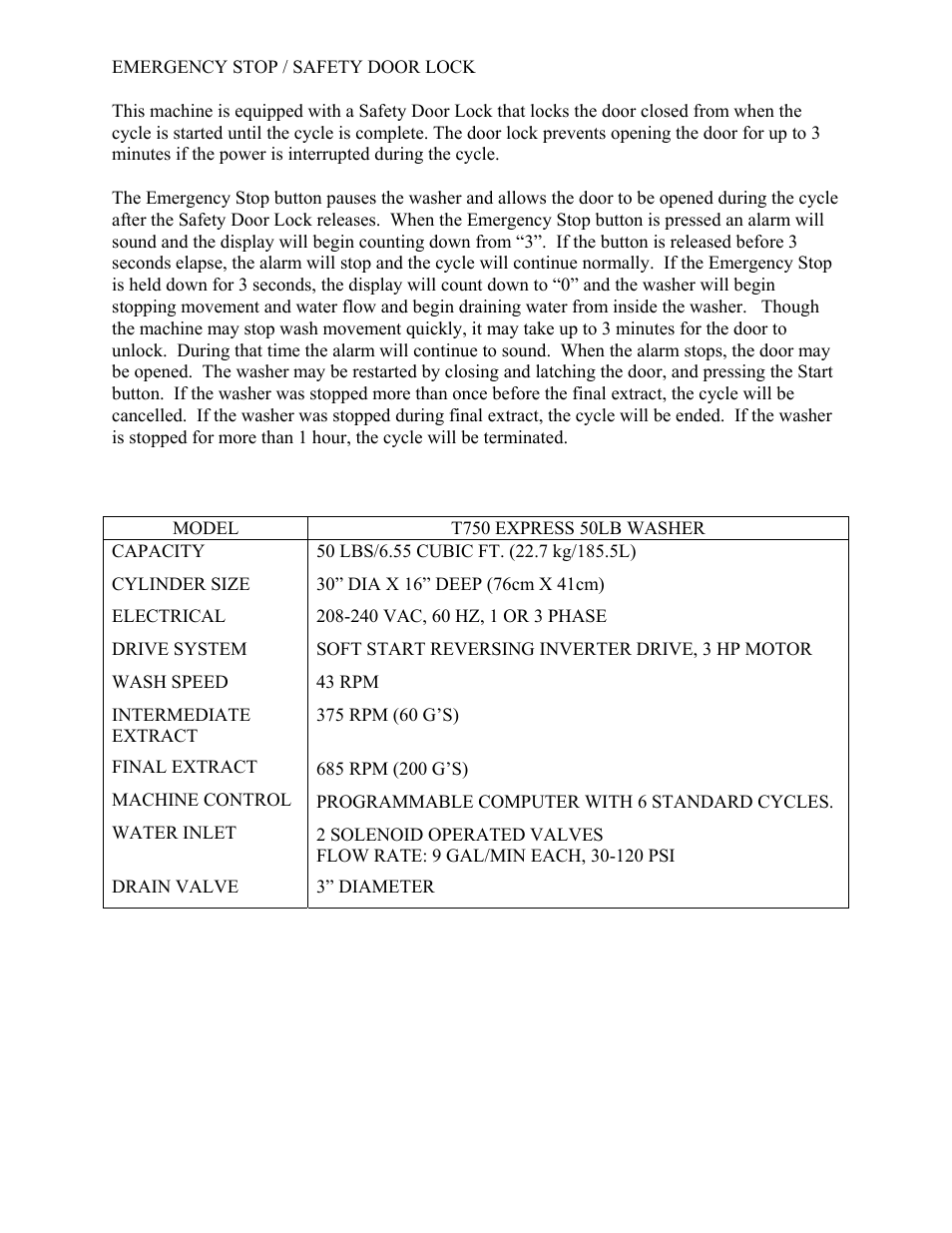 Dexter Laundry T-750 EXPRESS (Commercial) User Manual | Page 7 / 17