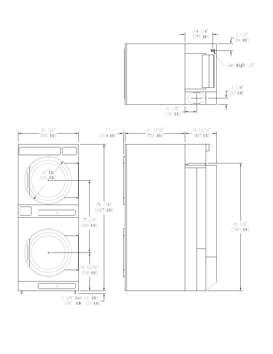 Dexter Laundry T-30X2 EXPRESS - 50 Hz Gas (On-Premise) User Manual | Page 3 / 24