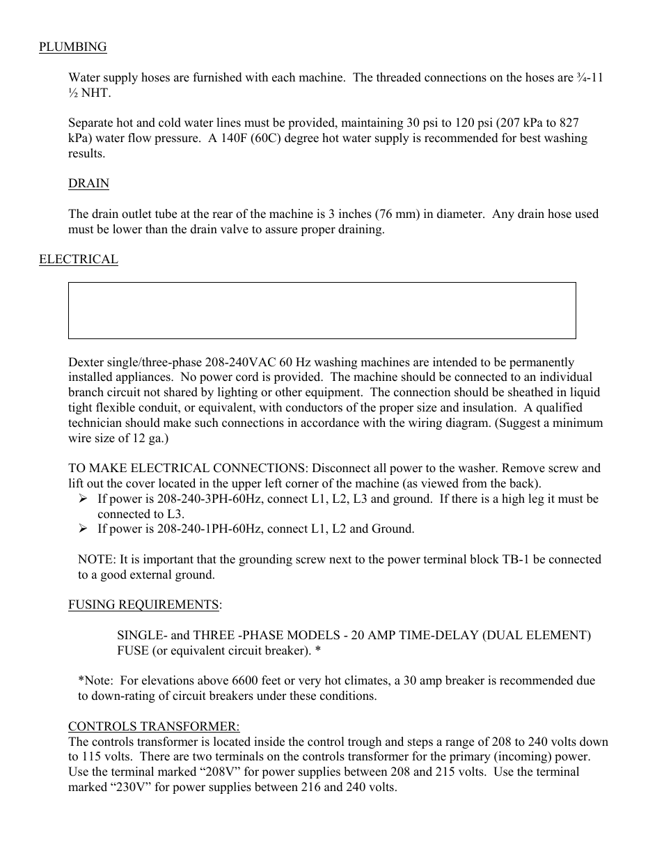 Dexter Laundry T-900 (Commercial) User Manual | Page 5 / 17