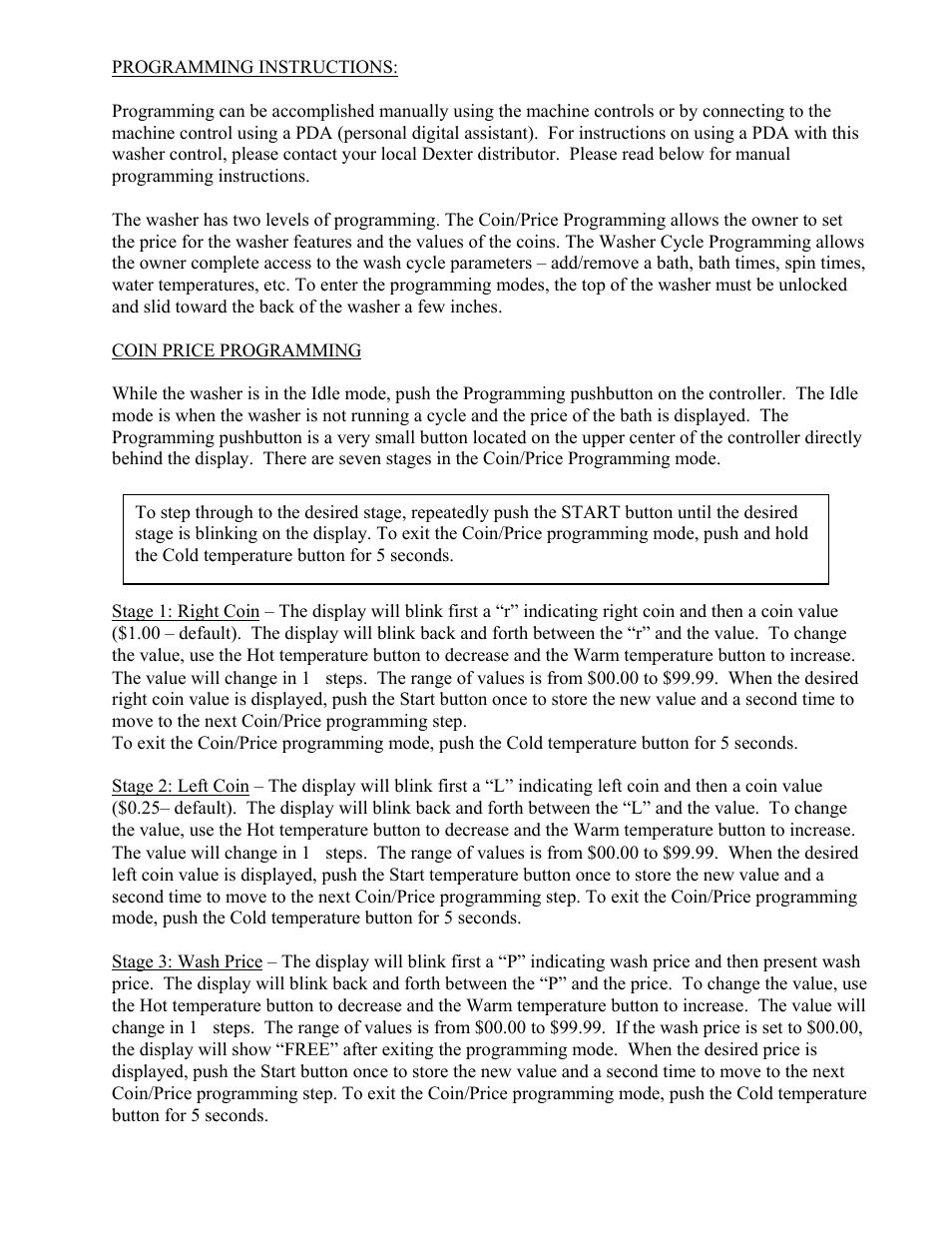 Dexter Laundry T-900 (Commercial) User Manual | Page 8 / 17