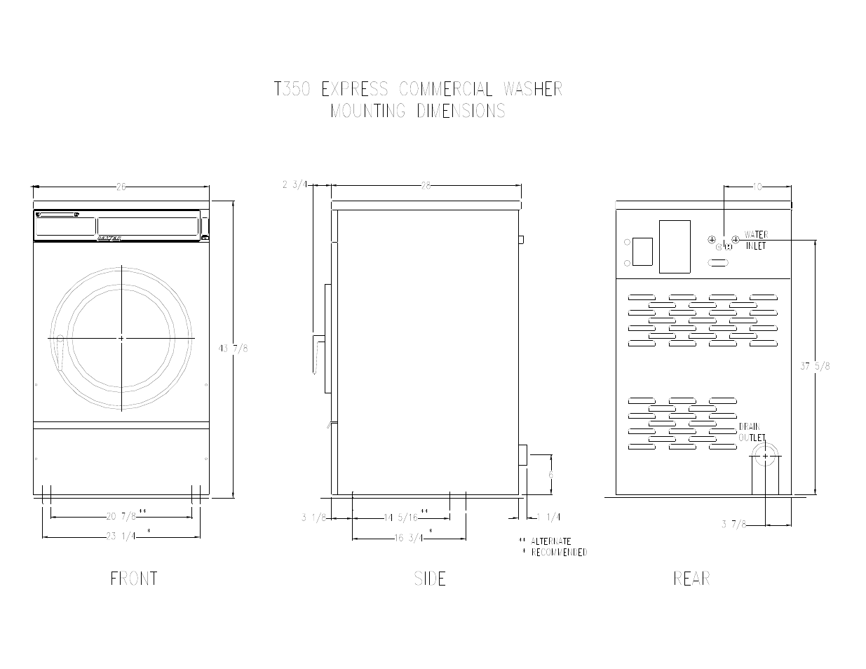Dexter Laundry T-350 EXPRESS (Commercial) User Manual | Page 2 / 17