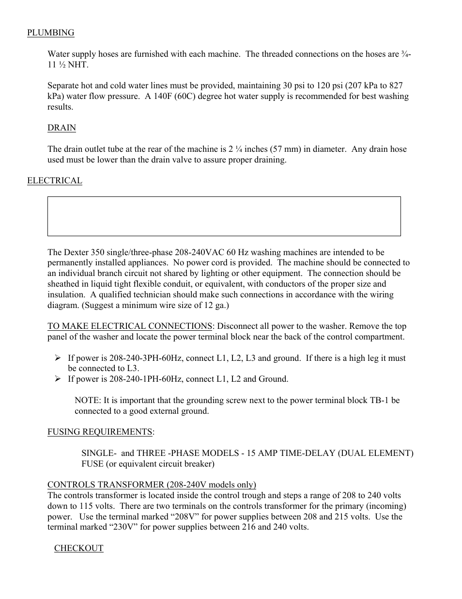 Dexter Laundry T-350 EXPRESS (Commercial) User Manual | Page 5 / 17