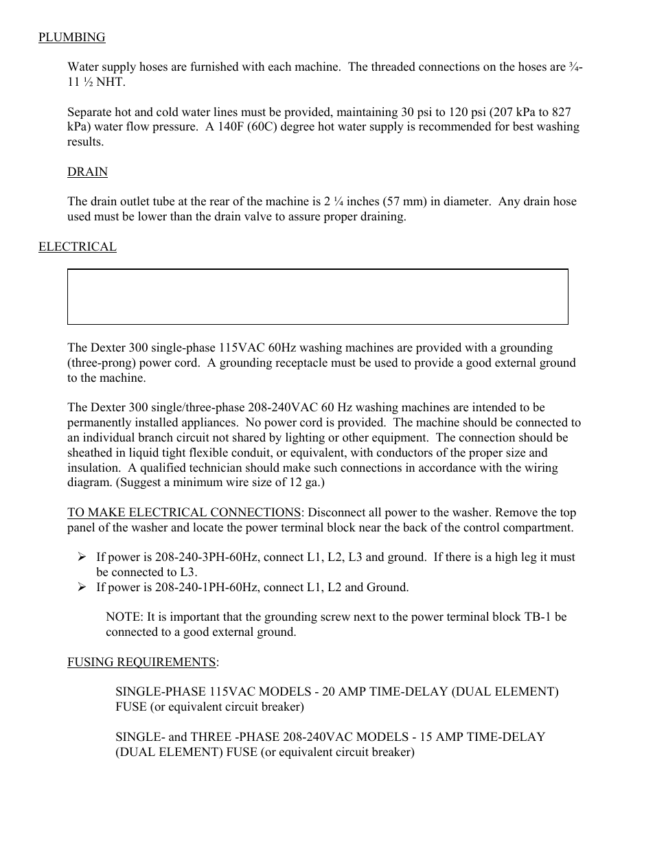 Dexter Laundry T-300 (Commercial) User Manual | Page 5 / 17