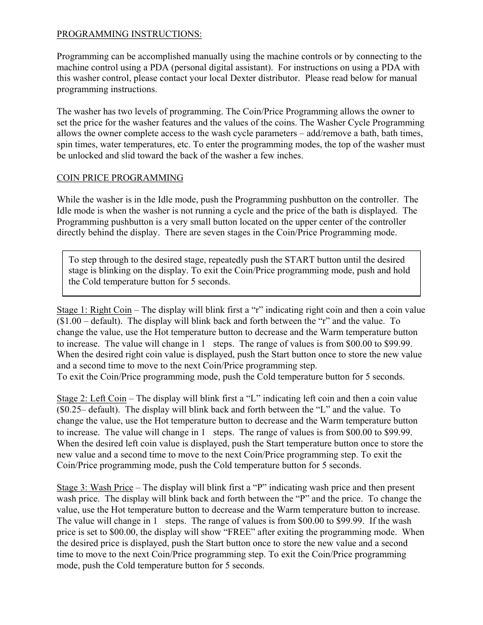 Dexter Laundry T-300 (Commercial) User Manual | Page 8 / 17