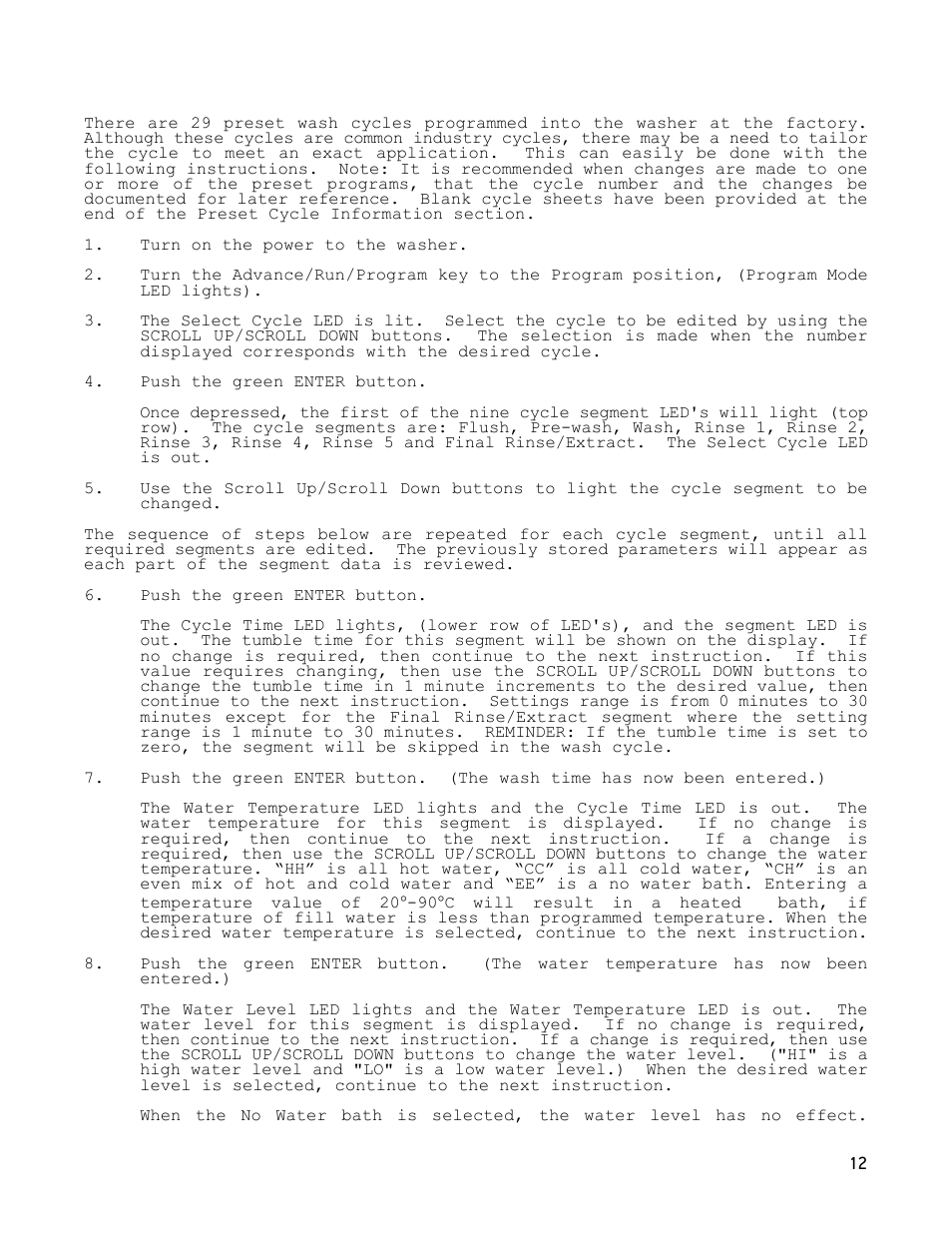 Dexter Laundry T-1450 EXPRESS (On-Premise) User Manual | Page 12 / 33